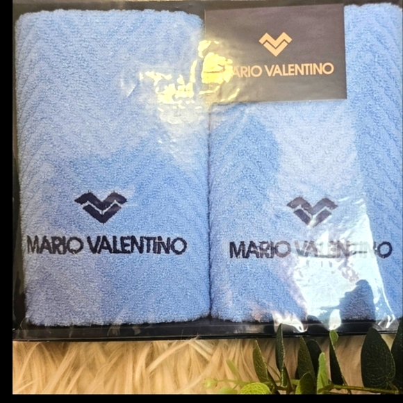 Valentino Sky Blue Towels - Picture 1 of 5